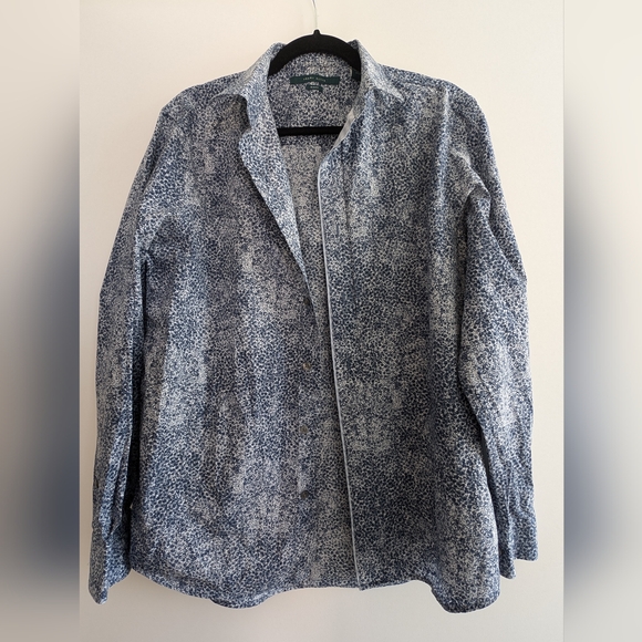 Perry Ellis Printed Shirt L - Picture 4 of 8